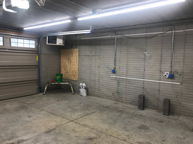 Before and after custom garage
