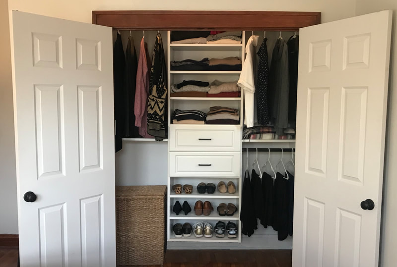 custom reach-in closet