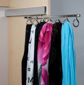 pull-out scarf rack